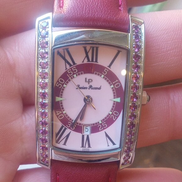 Lucien Piccard Accessories - Vintage Lucien Piccard red and pink women's watch